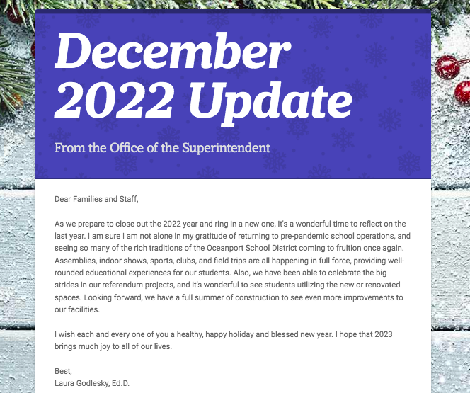 December 2022 Update
