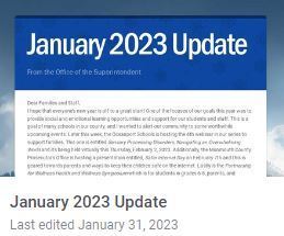 January 2023 District Update